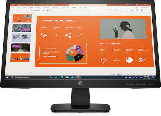 HP P22VA G4 VA Monitor 21.5" FHD 1920x1080 with Response Time 7ms GTG