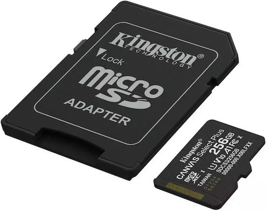 Kingston Canvas Select Plus microSDHC 256GB Class 10 UHS-I 150MB/s with Adapter view 2