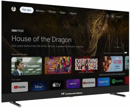 Continental Edison Smart Television 43" 4K UHD QLED CELEDGAM43QL24B6 (2024) vue 5