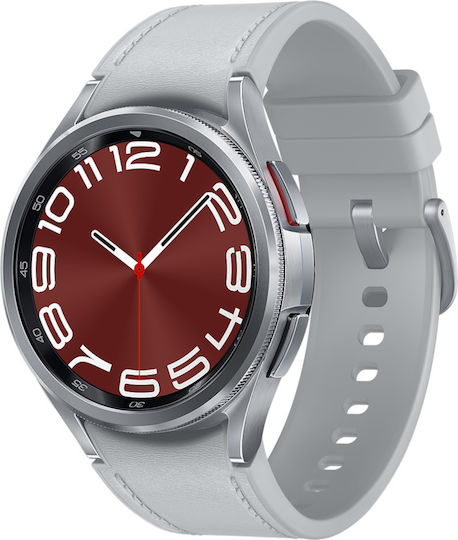 Samsung Galaxy Watch6 Classic LTE Stainless Steel 43mm Waterproof with eSIM and Heart Rate Monitor (Silver) view 2