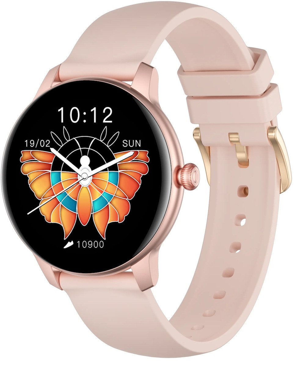 LadyCrown FiT Aluminium Smartwatch with Heart Rate Monitor (Gold)