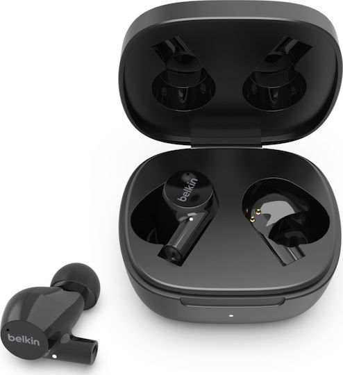 Belkin Soundform Rise In-ear Bluetooth Handsfree Earphones with Sweat Resistance and Charging Case Black view 4