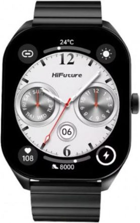 HiFuture FutureFit APEX Smartwatch with Heart Rate Monitor (Black) view 8