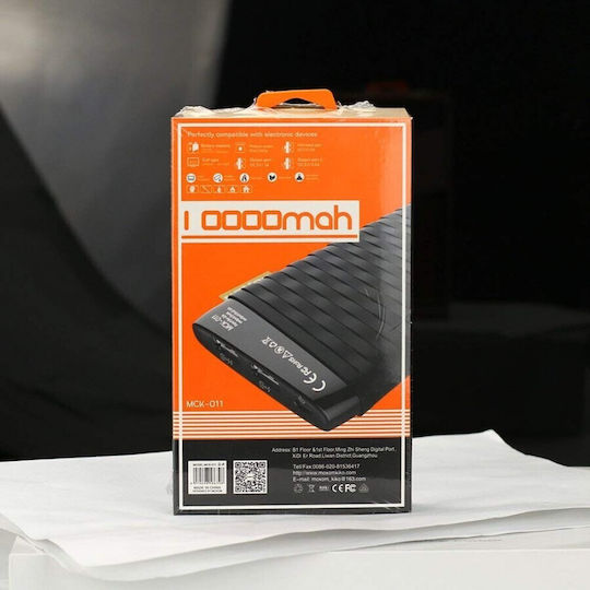 Moxom MCK-011 Power Bank 10000mAh with 2 USB-A Ports Black view 4