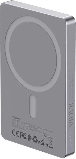 Vidvie PB789 MagSafe Power Bank 5000mAh 20W with USB-C Port Power Delivery Gray view 4