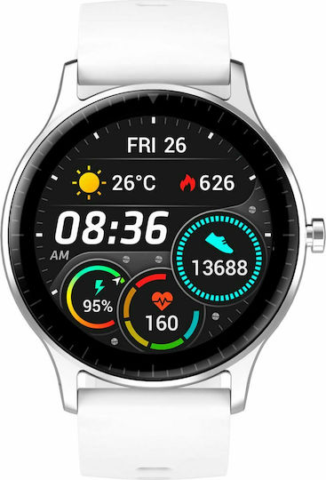 Denver SW-173 Smartwatch with Heart Rate Monitor (White) view 2
