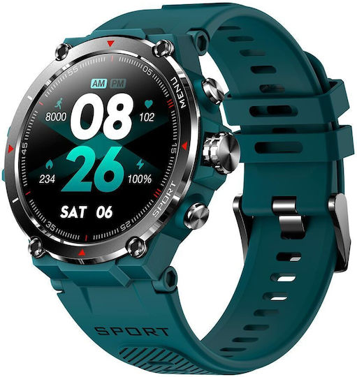 DCU Strava Smartwatch (Cyan) view 1