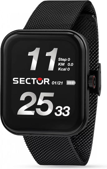Sector S03 Pro Light Smartwatch with Heart Rate Monitor (Silver Stainless Steel)