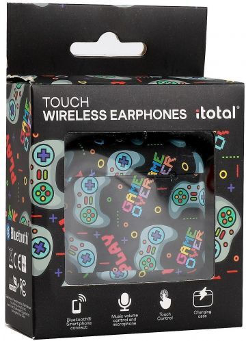 Total Gift In-ear Bluetooth Handsfree Earphones with Charging Case Black view 3