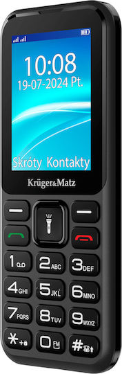Kruger & Matz Simple KM0940 4G GSM Dual SIM Mobile with Large Buttons (English) Black