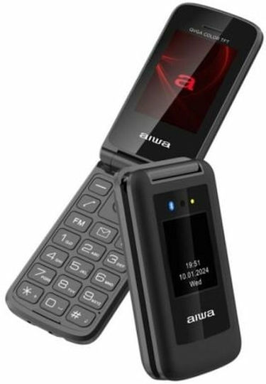 Aiwa FP-30 Dual SIM Mobile with Large Buttons Black view 1