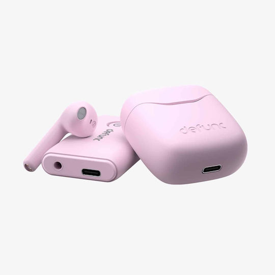 Defunc True Lite Travel Kit Earbud Bluetooth Handsfree Earphones with Sweat Resistance and Charging Case Pink