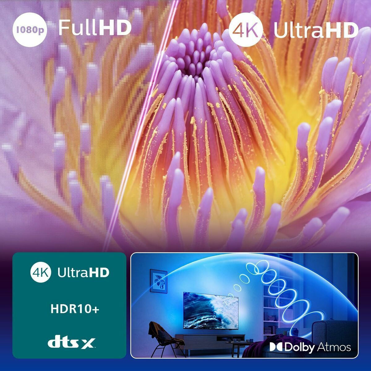 Philips Smart Television 43" 4K UHD LED Ambilight HDR (2025) view 7