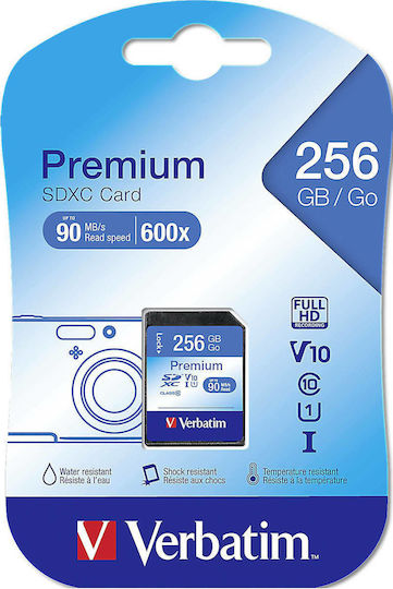 Verbatim Premium SDXC 256GB Class 10 U1 UHS-I view 3