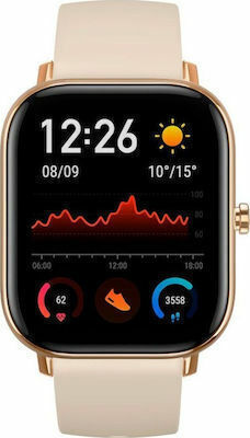 Amazfit GTS 2 Aluminium 43mm Waterproof Smartwatch with Heart Rate Monitor (Desert Gold) view 2