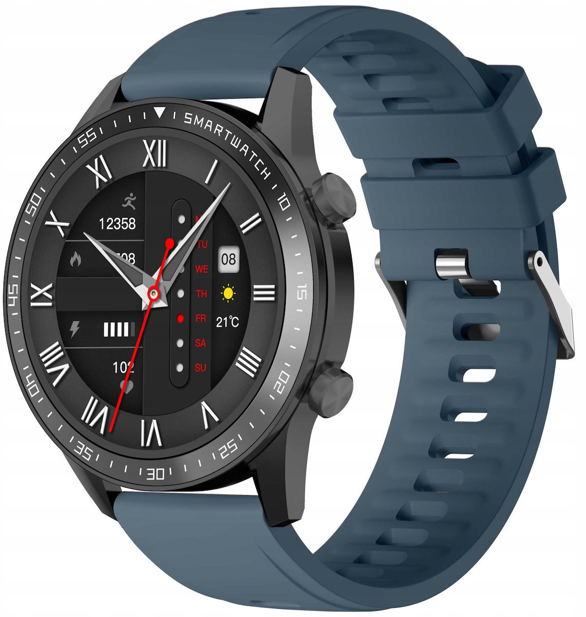 Gravity Smartwatch Black 2 Straps Gt10-5