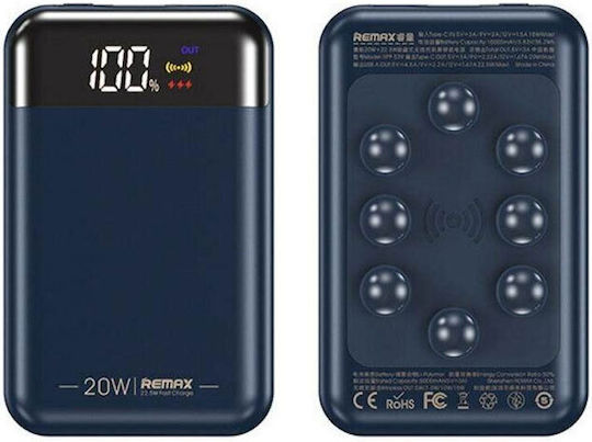 Remax RPP-539 Power Bank 10000mAh 22.5W with USB-A Port and USB-C Port Blue