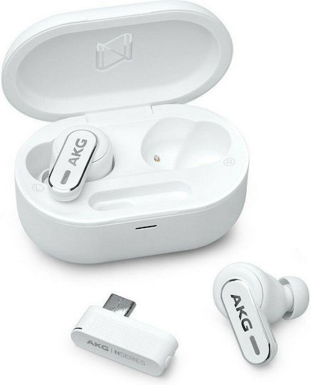 AKG N5 Hybrid In-ear Bluetooth Handsfree Earphones with Sweat Resistance and Charging Case White