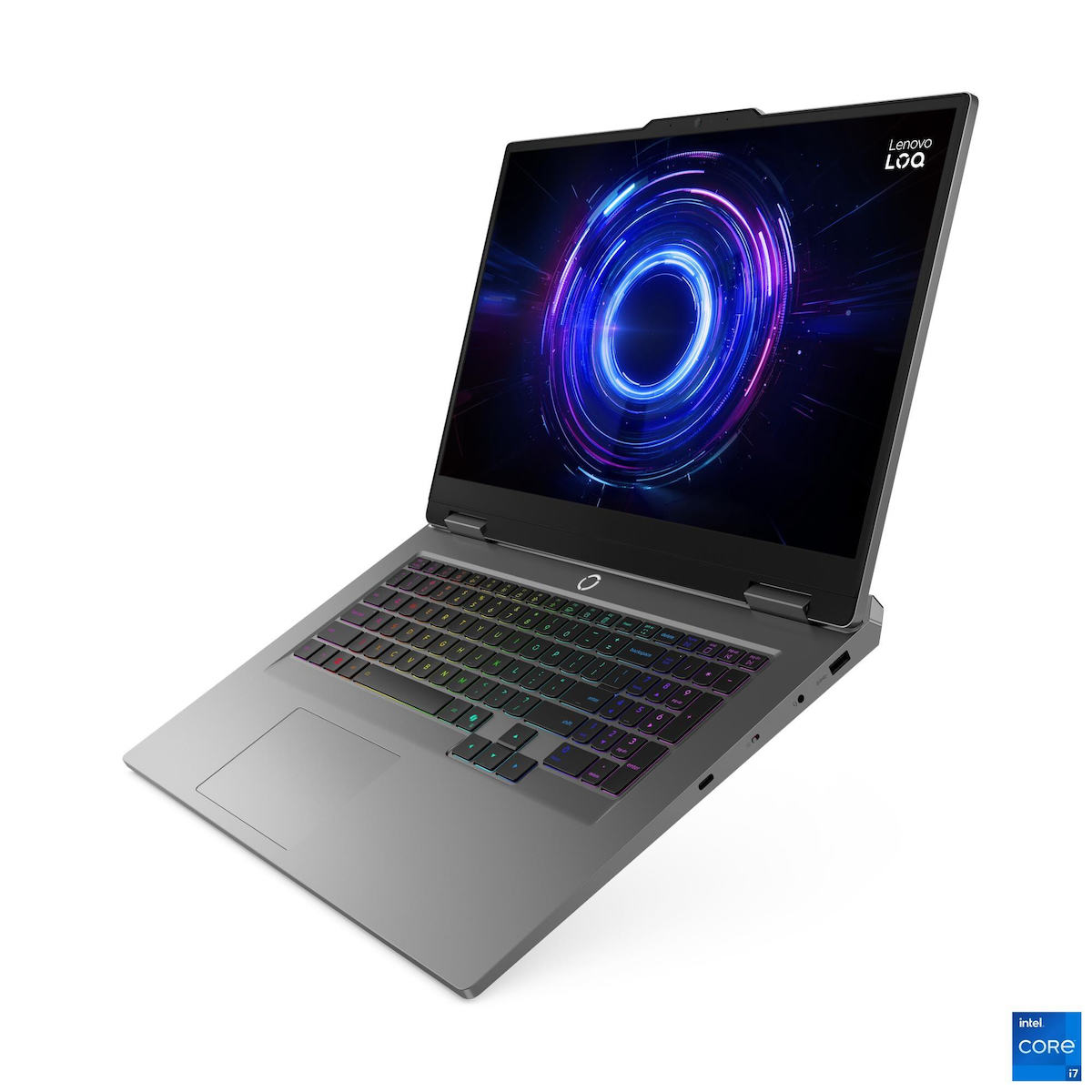 Lenovo LOQ 17IRX10 17.3" IPS FHD 165Hz (i5-13450HX/16GB/512GB SSD/GeForce RTX 5050/No OS) Luna Grey (US Keyboard) view 3