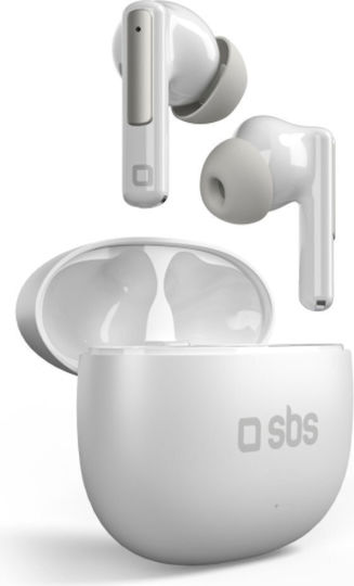 SBS In-ear Bluetooth Handsfree Earphones White view 1