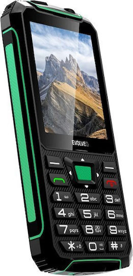 Evolveo StrongPhone W4 Dual SIM Mobile with Buttons Black Green view 4