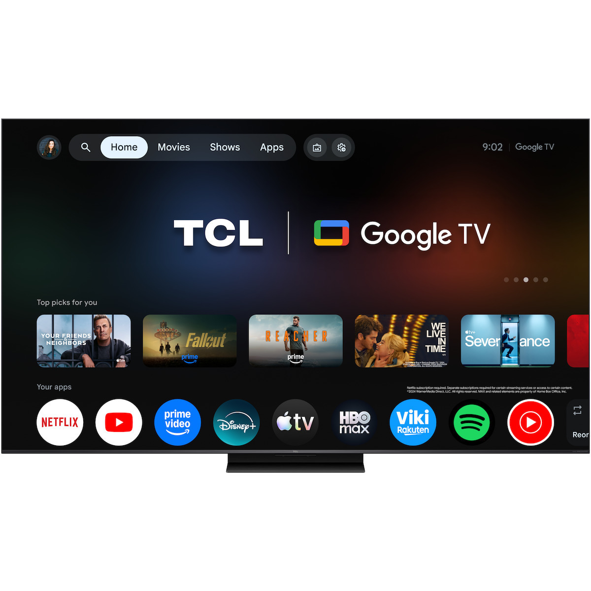 TCL Smart TV 75" 4K UHD SQD-Mini LED C7L HDR (2026) 75C7L view 5