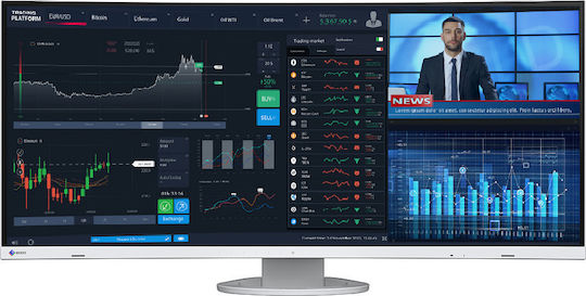 Eizo FlexScan EV3895 Ultrawide IPS Curved Monitor 37.5" QHD 3840x1600 with Response Time 5ms GTG view 1
