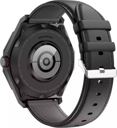 Kiano Elegance 46mm Smartwatch with Heart Rate Monitor (Black) view 3