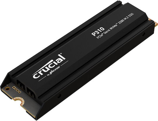 Crucial P310 SSD 4TB M.2 Type with PCI Express 4.0 Connection and Heatsink CT4000P310SSD5 vue 2