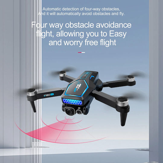 XF-S180 Drone FPV 2.4 GHz with 720p Camera and Controller Black view 6