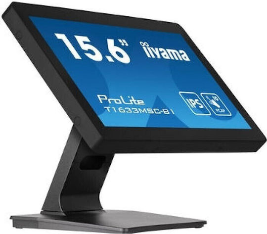 Iiyama ProLite T1633MSC-B1 IPS Touch Monitor 15.6" FHD 1920x1080 with Response Time 5ms GTG