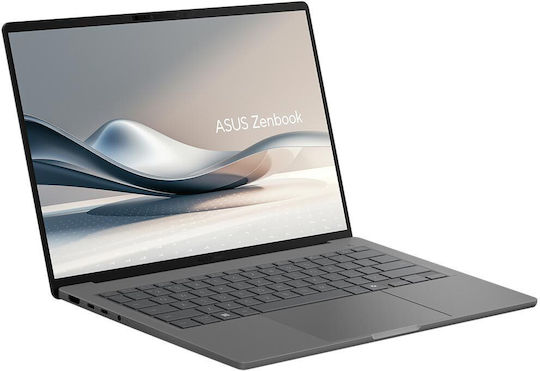 Asus Zenbook A14 OLED UX3407RA-OLED-QD010W 14" FHD+ 120Hz (Snapdragon-X Elite X1E-78-100/32GB/1TB SSD/W11 Home) Zumaia Gray (GR Keyboard) view 2