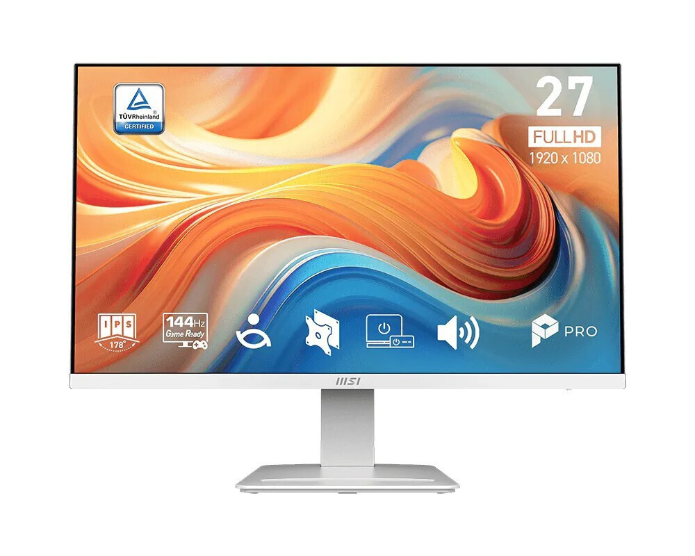 MSI PRO MP273W IPS Monitor 27" FHD 1920x1080 White Ansicht 5