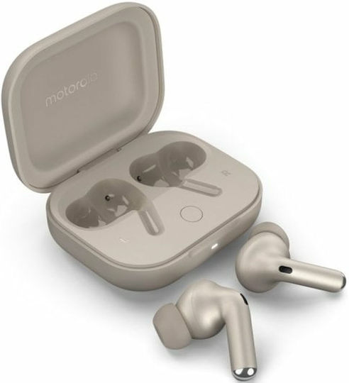 Motorola Buds Plus Sound by Bose Bluetooth Handsfree Earphones with Sweat Resistance and Charging Case Beach Sand
