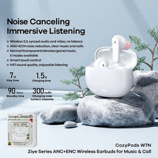 Remax CozyPods W7N In-ear Bluetooth Handsfree Earphones with Charging Case Black Ansicht 2
