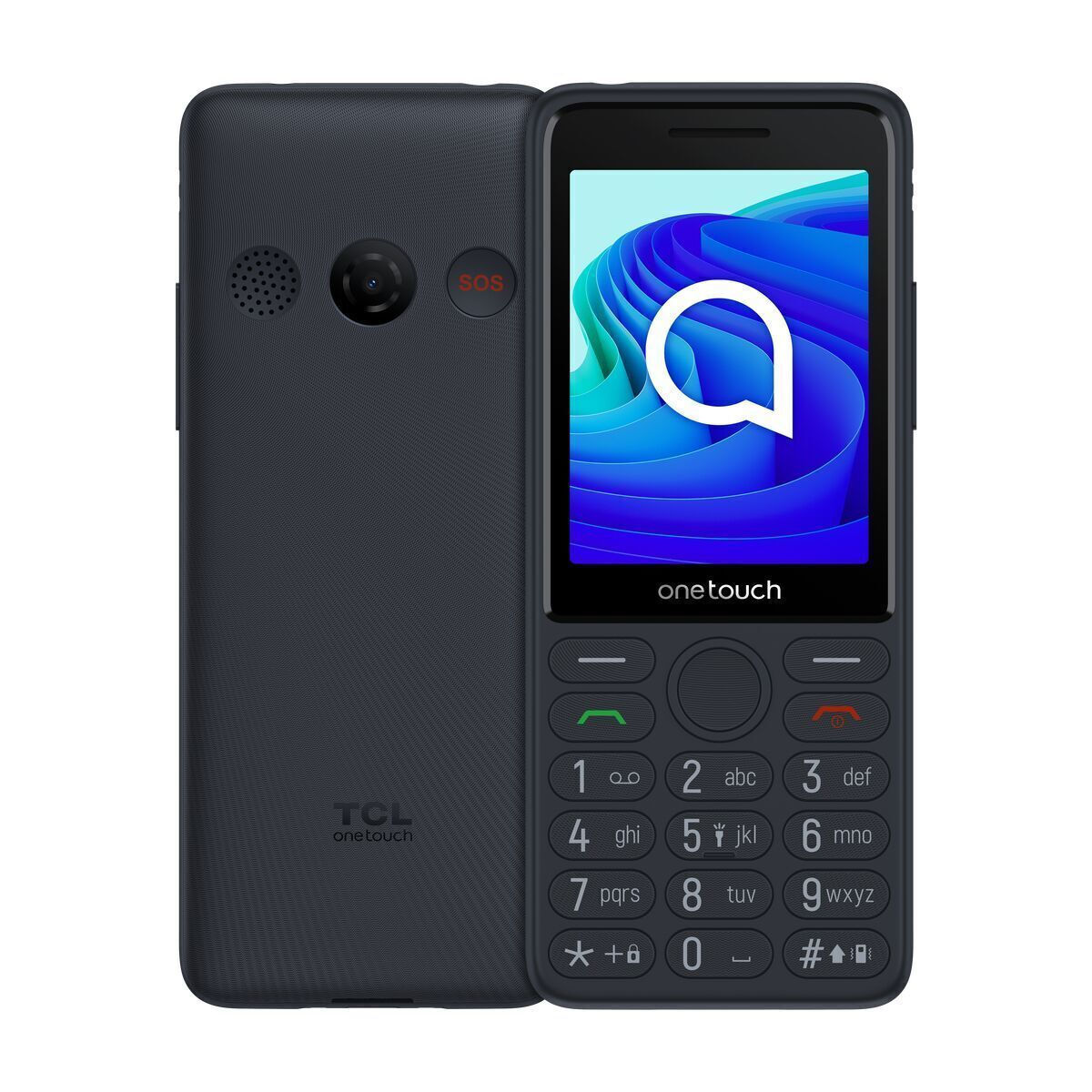 TCL Onetouch 4042S Dual SIM Mobile with Buttons Gray view 6