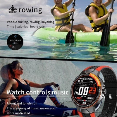 E15 44mm Smartwatch with Heart Rate Monitor (Blue) view 3
