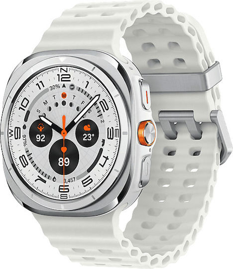 Samsung Galaxy Watch Ultra Titanium 47mm Waterproof with eSIM and Heart Rate Monitor (Titanium White) view 2