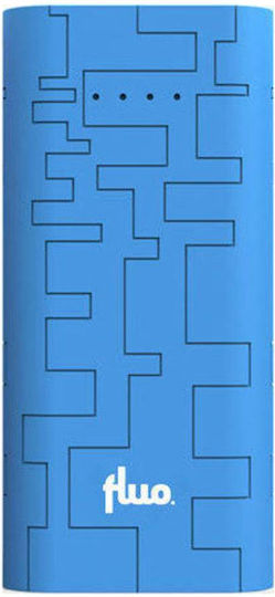 Fluo Energy Block Power Bank 10400mAh with 2 USB-A Ports Blue