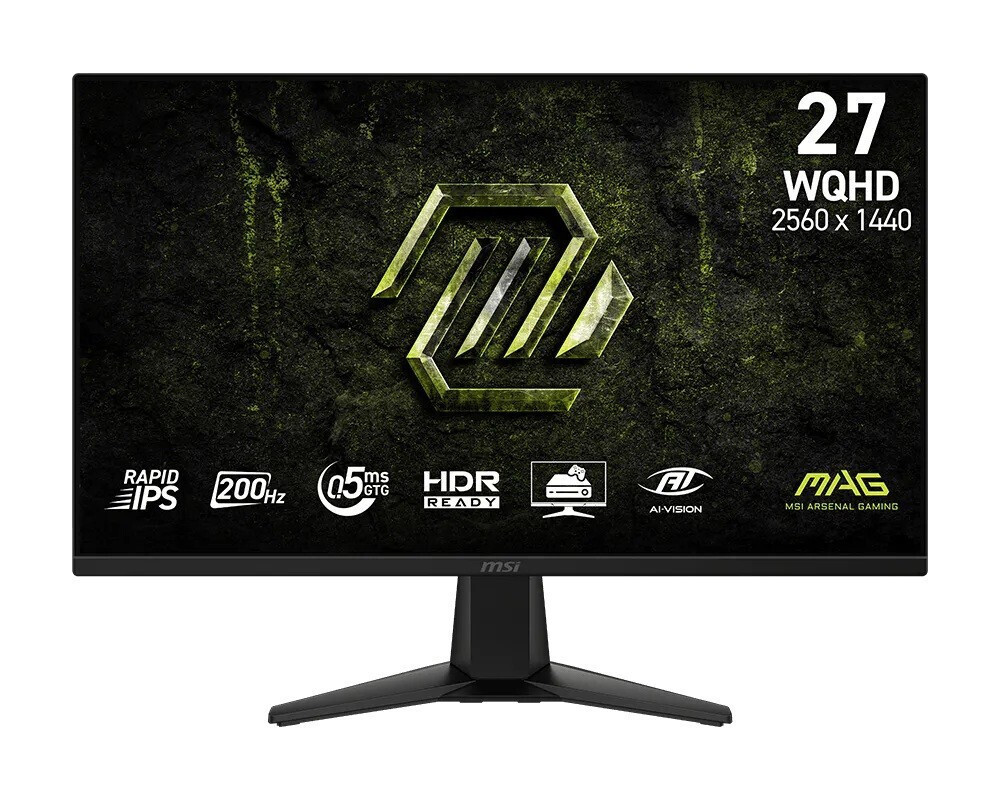 MSI MAG 275QF E20 IPS HDR Gaming Monitor 27" QHD 2560x1440 200Hz with 0.5ms Response Time GTG