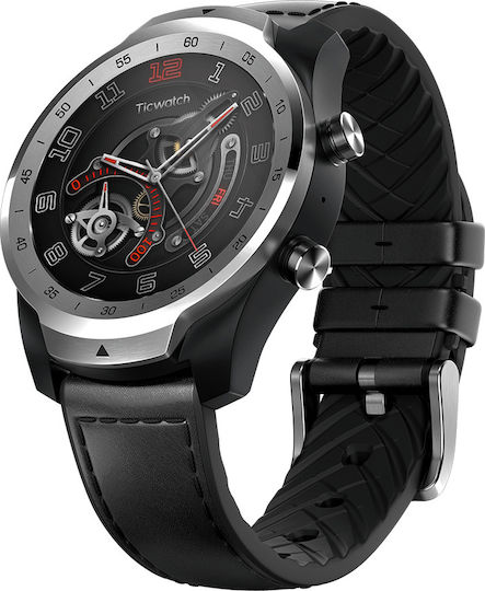 Ticwatch Pro 45mm Smartwatch with Heart Rate Monitor (Silver) view 4