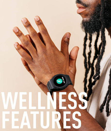Reflex Active Series 26 42mm Smartwatch with Heart Rate Monitor (Black) view 4