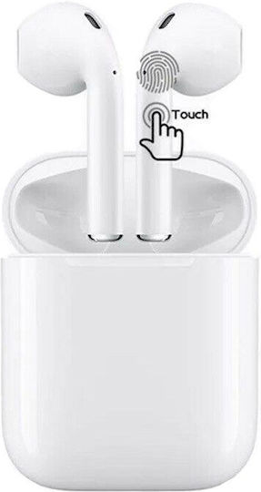 i15 Earbud Bluetooth Handsfree Earphones with Charging Case White view 3