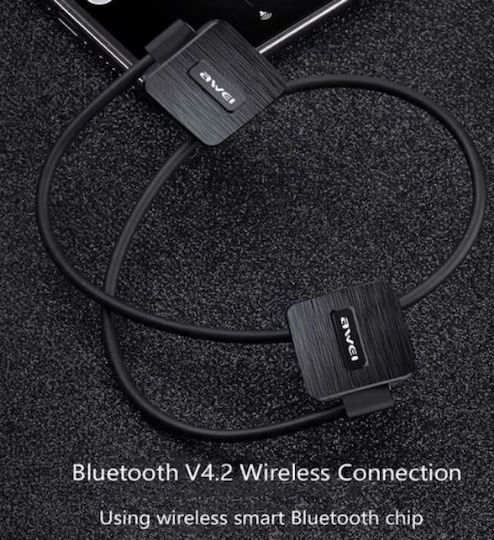 Awei A848BL In-ear Bluetooth Handsfree Earphones with Sweat Resistance Black view 6