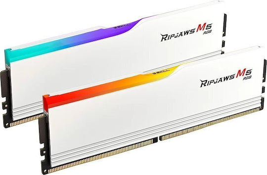 G.Skill Ripjaws M5 RGB 32GB DDR5 RAM with 2 Modules (2x16GB) and 6000 Speed for Desktop (F5-6000J3040F16GX2-RM5RW) view 1