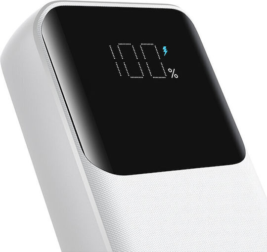 Joyroom Power Bank 10000mAh 30W with USB-A Port and USB-C Port White view 5