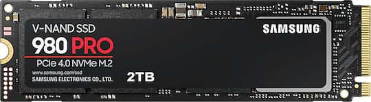 Samsung 980 Pro SSD 2TB M.2 Type With PCI Express 4.0 Connection Compatible With PlayStation 5 MZ-V8P2T0BW