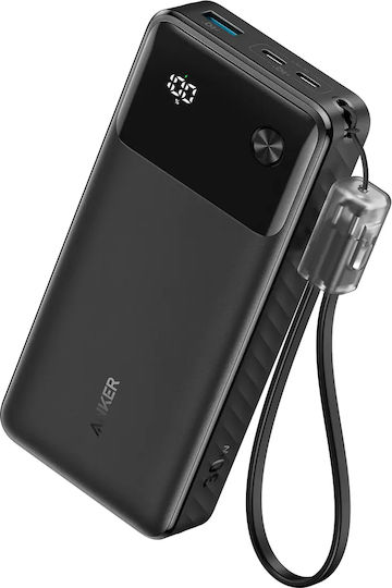 Anker Powercore 20000mAh 30W with USB-A Port and 2 USB-C Ports Power Delivery Black view 2