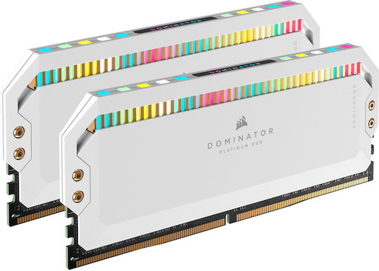 Corsair Dominator Platinum RGB DDR5 64GB RAM with 2x32GB Modules and Speed 5600 for Desktop CMT64GX5M2B5600C40W