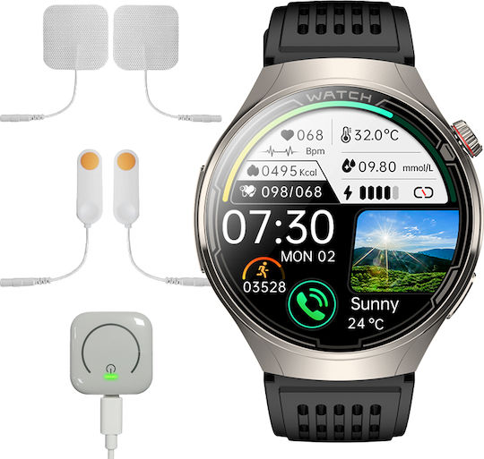 iSEN FD06 Smartwatch with Heart Rate Monitor (Black)